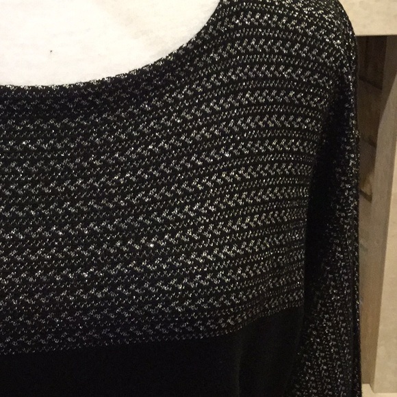 Beautiful Black & Silver Ralph Lauren Sweater-SZ L - Picture 2 of 8